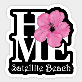 HOME Satellite Beach Pink Hibiscus Sticker